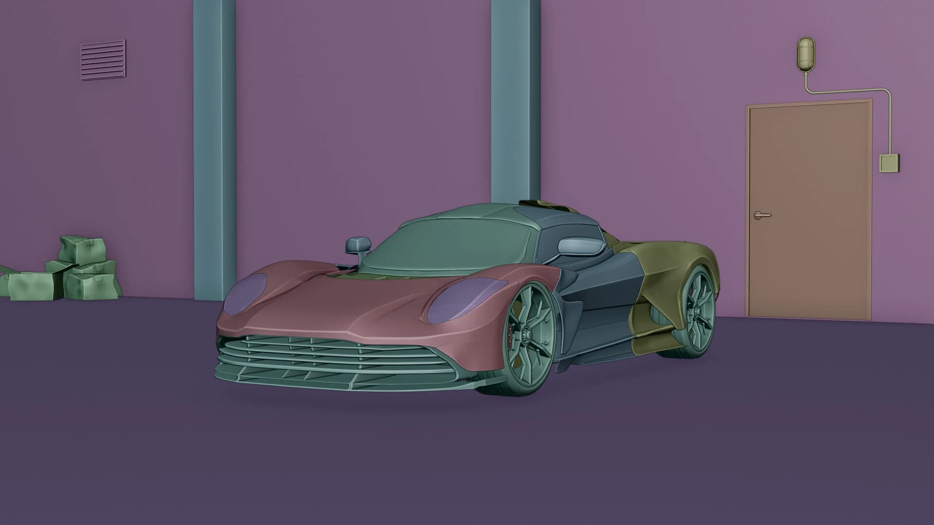 Aston Martin Valhalla — Hypercar Visualization — Material ID