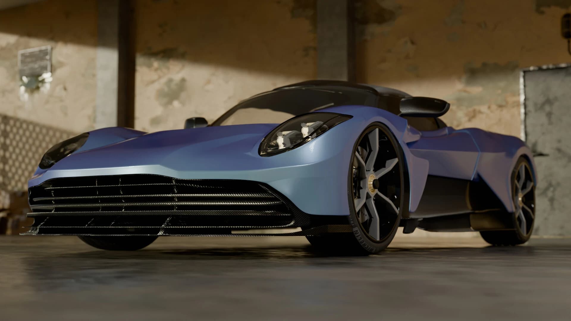 Low-angle front view