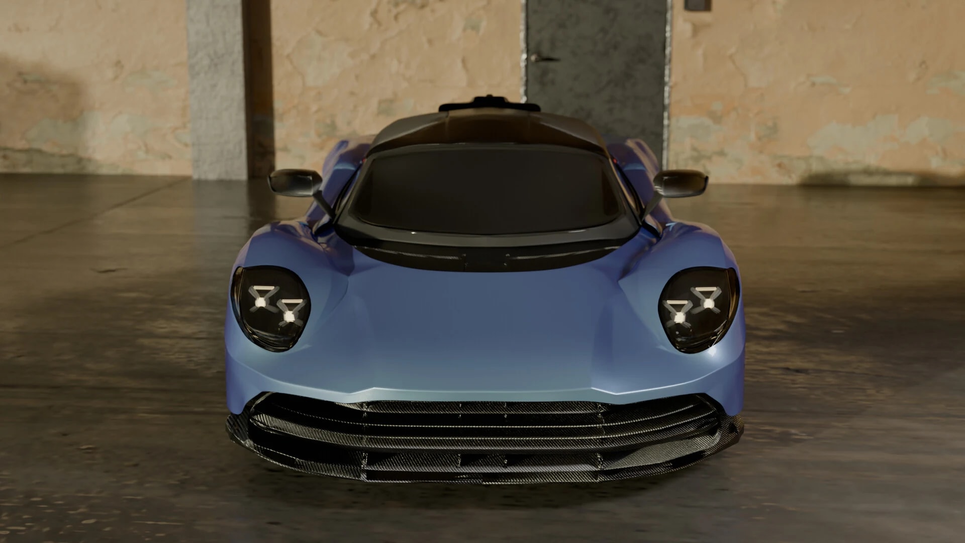 Straight-on front view