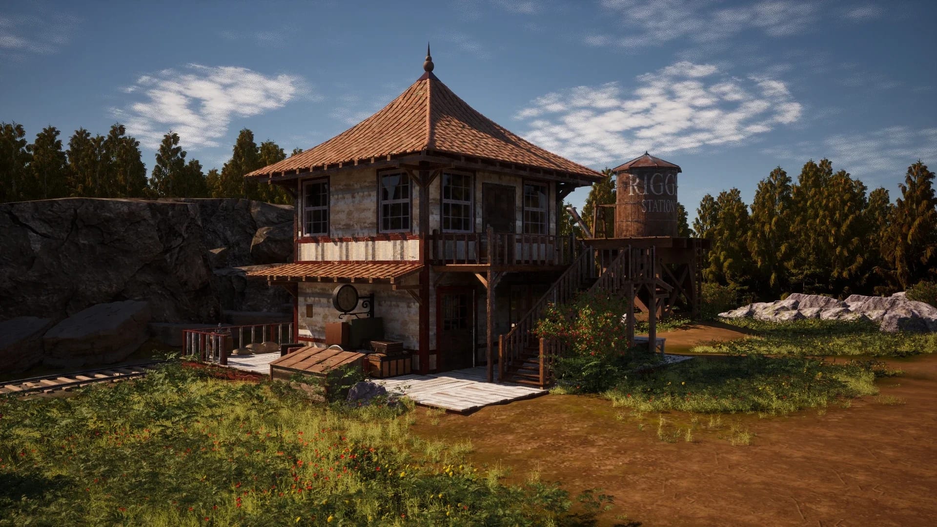 Red Dead Redemption 2-Inspired Environment Scene — final render